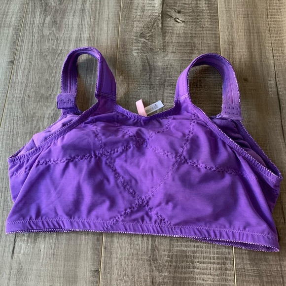 Wireless Lace Bra By Comfort Choice® Lilac… - Picture 3 of 7